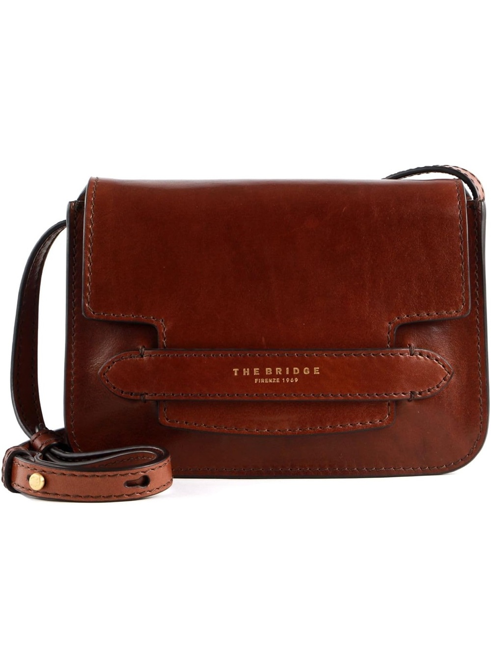 The Bridge Brown Leather Crossbody Bag